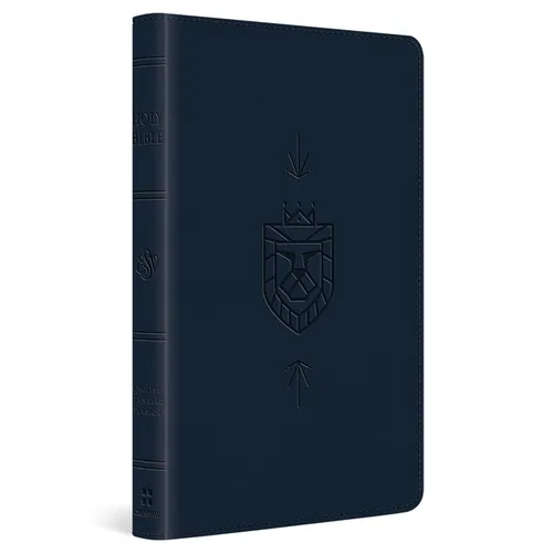 ESV Holy Bible for Kids (Trutone, Dark Blue, Lion of Judah Design) - Imitation Leather