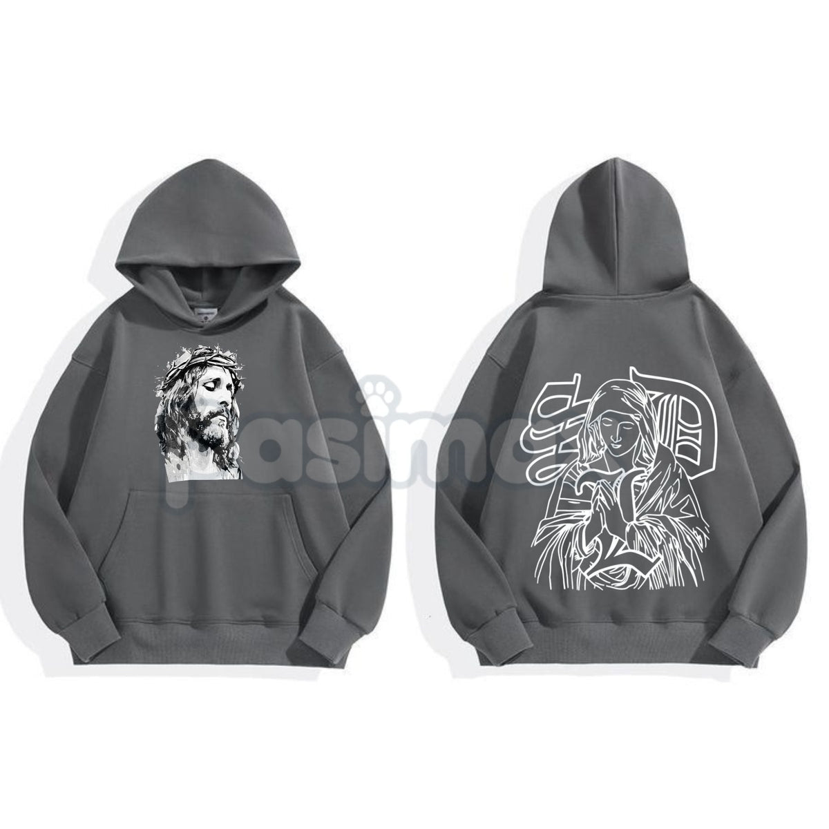 Jesus Hoodie – Faith-Based Christian Apparel, Religious Statement Pullover, Spiritual Worship Gear, Unisex