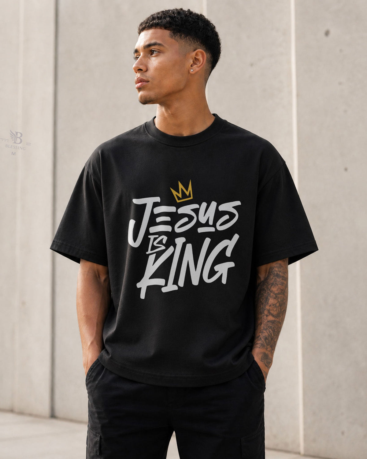 Jesus is forever King Heavy Tee