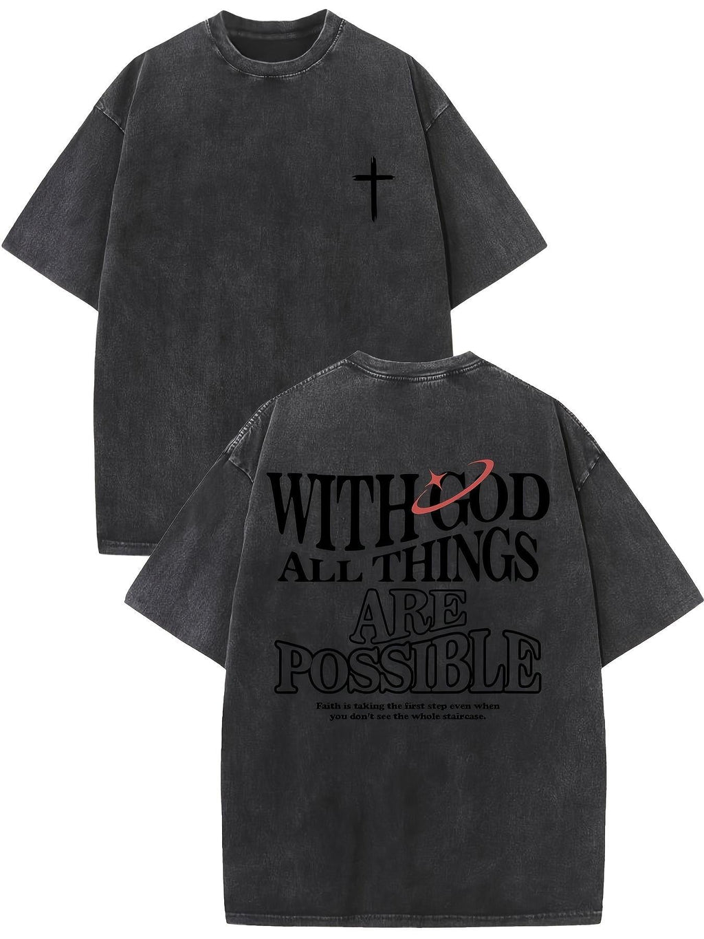 With God All Things Are Possible Vintage Tee