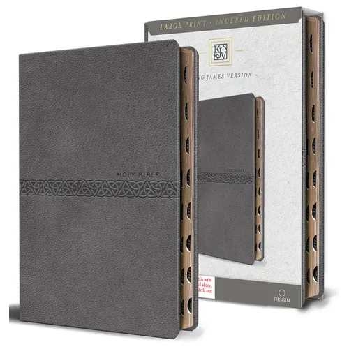 KJV Large Print Bible – Gray