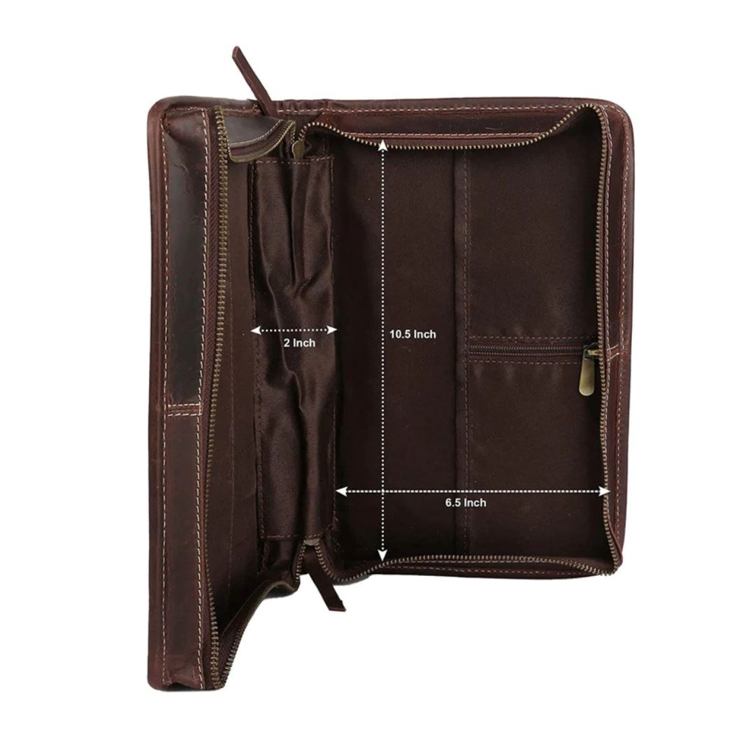 Classic Leather Bible Cover – Chocolate Brown