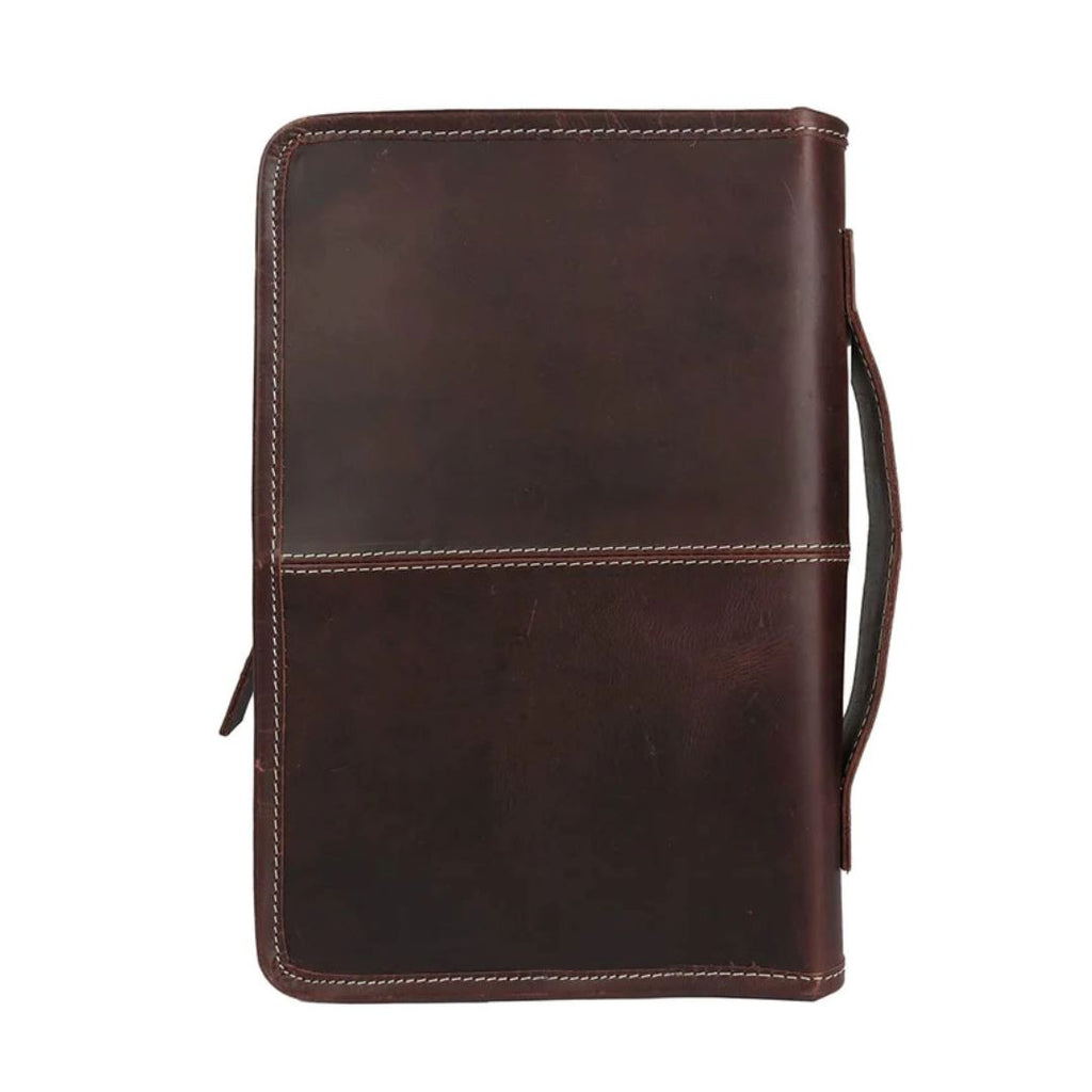 Classic Leather Bible Cover – Chocolate Brown