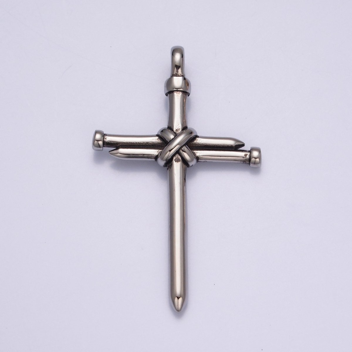 Nail Cross Pendant Necklace