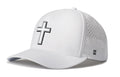 Cross Performance 5-Panel Hat  |  White Christian Flexfit Snapback