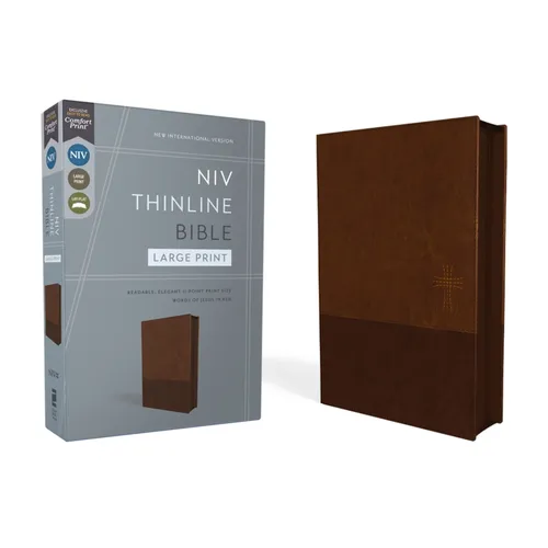 NIV Large Print Thinline Bible – Brown
